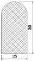MZS 25414 - EPDM sponge profiles - Semi-circle, D-profiles