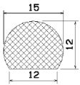 MZS 25416 - EPDM sponge profiles - Semi-circle, D-profiles