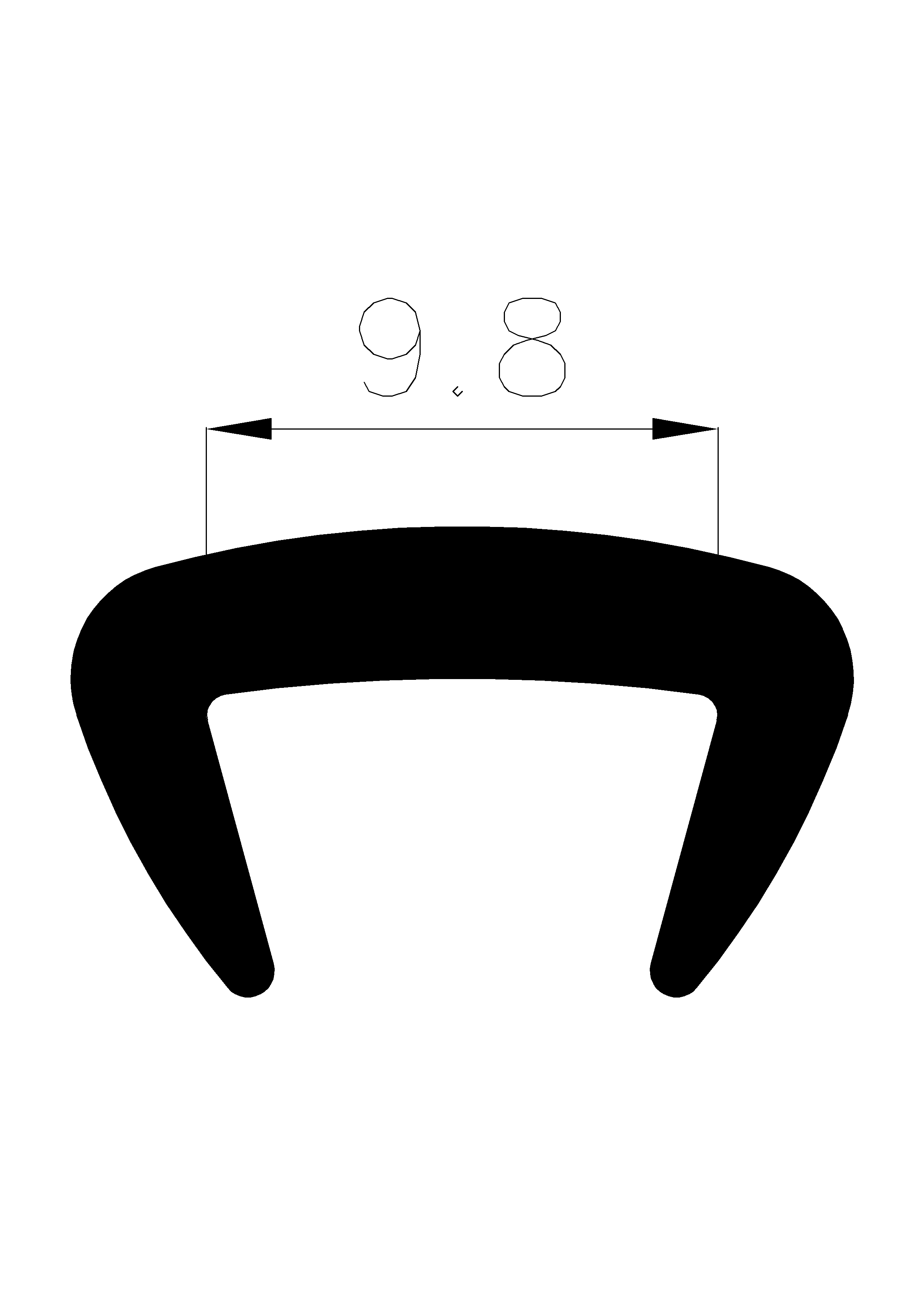10930160KG - rubber profiles - U shape profiles