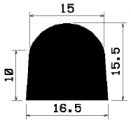 HR 1013 - silicone rubber profiles - Semi-circle, D-profiles