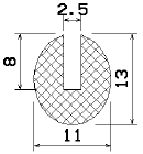 MZS 25305 - sponge profiles - U shape profiles