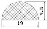 MZS 25319 - EPDM sponge profiles - Semi-circle, D-profiles