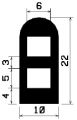 HR 1257 - EPDM rubber profiles - Semi-circle, D-profiles
