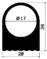 HR 1439 - EPDM rubber profiles - Semi-circle, D-profiles