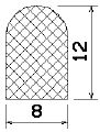 MZS 25654 - EPDM sponge profiles - Semi-circle, D-profiles