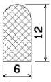 MZS 25519 - EPDM sponge profiles - Semi-circle, D-profiles