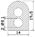 MZS 25558 - EPDM sponge profiles - Semi-circle, D-profiles
