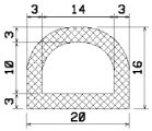 MZS 25702 - EPDM sponge profiles - Semi-circle, D-profiles