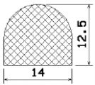 50360 - Silikonschaumgummiprofile - Halbrundprofile / D-Profile 50360 - Silikonschaumgummiprofile - Halbrundprofile / D-Profile