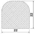 MZS 25738 - EPDM sponge profiles - Semi-circle, D-profiles