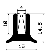 TU1- 1827 - rubber profiles - U shape profiles