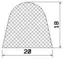 MZS 25765 - EPDM sponge profiles - Semi-circle, D-profiles