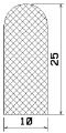 50580 - Silikonschaumgummiprofile - Halbrundprofile / D-Profile 50580 - Silikonschaumgummiprofile - Halbrundprofile / D-Profile
