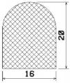 50016 - Silikonschaumgummiprofile - Halbrundprofile / D-Profile 50016 - Silikonschaumgummiprofile - Halbrundprofile / D-Profile