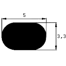 SIR - G538 5×3,3 mm - Silikon Profile - Rund- oder Schnurprofile