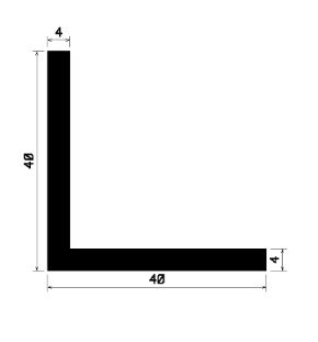 Wi 0686 1B=25 m - Gummi-„L”-Profil - Winkelprofile / L-Profile Wi 0686 1B=25 m - Gummi-„L”-Profil - Winkelprofile / L-Profile