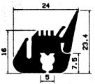 KL 1309 - rögzítő EPDM  profilok - Rögzítő és feszítő profilok