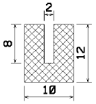 MZS 25006 - Schaumgummiprofile bzw. Moosgummiprofile - U-Profile