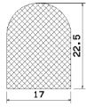 MZS 25010 - EPDM-Schaumgummi-Profile - Halbrundprofile / D-Profile