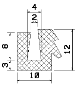 MZS 25017 - Schaumgummiprofile bzw. Moosgummiprofile - U-Profile