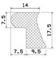 MZS 25021 - EPDM-Schwammgummi-Profile - Türscheiben- Fensterdichtungsprofile MZS 25021 - EPDM-Schwammgummi-Profile - Türscheiben- Fensterdichtungsprofile