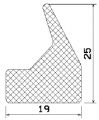 MZS 25024 - EPDM-Schwammgummi-Profile - Türscheiben- Fensterdichtungsprofile MZS 25024 - EPDM-Schwammgummi-Profile - Türscheiben- Fensterdichtungsprofile