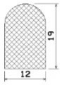 MZS 25038 - EPDM-Schaumgummi-Profile - Halbrundprofile / D-Profile