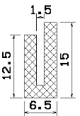 MZS 25040 - sponge profiles - U shape profiles