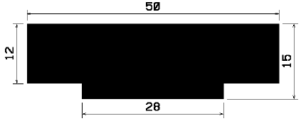 T 1311 - Silikon Profile - Abdeckung und T-Profile