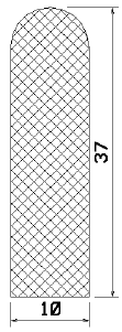 MZS 25079 - EPDM sponge profiles - Semi-circle, D-profiles