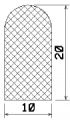 MZS 25088 - EPDM-Schaumgummi-Profile - Halbrundprofile / D-Profile