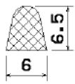 MZS 25105 - EPDM sponge profiles - Semi-circle, D-profiles