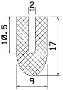 MZS 25137 - Schaumgummiprofile bzw. Moosgummiprofile - U-Profile