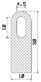 MZS 25142 - EPDM-Schaumgummi-Profile - Halbrundprofile / D-Profile