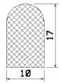 MZS 25149 - EPDM-Schaumgummi-Profile - Halbrundprofile / D-Profile