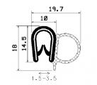 SD-0800 - Co-Ex-Profile mit Metalleinsätze - Kantenschutzprofile SD-0800 - Co-Ex-Profile mit Metalleinsätze - Kantenschutzprofile