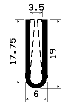 TU1- 0228 - EPDM-Gummi -Profile - U-Profile