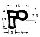 Z1 -1306 - Gummiprofile - Türscheiben- Fensterdichtungsprofile