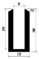 TU1- 0368 - EPDM-Gummi -Profile - U-Profile