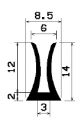 TU1- 0444 - EPDM-Gummi -Profile - U-Profile