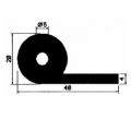 FN 2523 - EPDM-Gummi-Profile - Fahnenprofile bzw. P-Profile