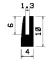 TU1- 0598 - EPDM-Gummi -Profile - U-Profile TU1- 0598 - EPDM-Gummi -Profile - U-Profile