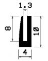 TU1- 0599 - EPDM-Gummi -Profile - U-Profile TU1- 0599 - EPDM-Gummi -Profile - U-Profile