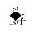 KL FR 1545 - EPDM Dichtungs-Gummiprofile - Klemmprofile / Befestigungs- und Dichtungsprofile