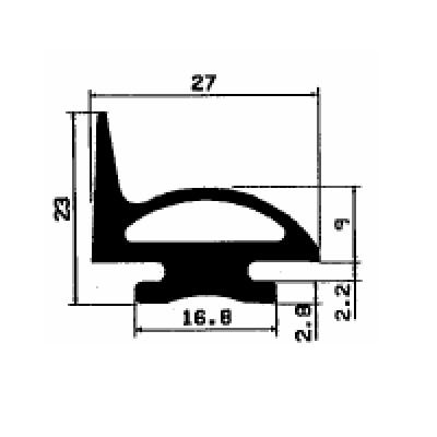 RT - 2605 - EPDM-Kautschukprofile - Rolltor- und Fingerschutzprofile