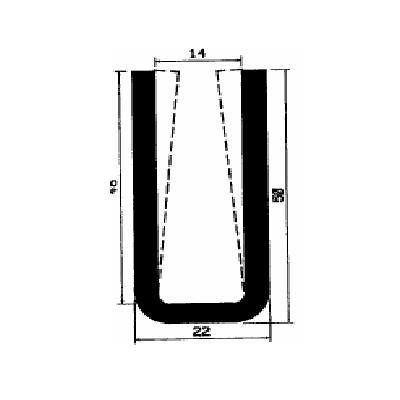 TU1- 2589 - EPDM-Gummi -Profile - U-Profile