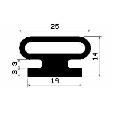 RT 2665 - EPDM-Kautschukprofile - Rolltor- und Fingerschutzprofile