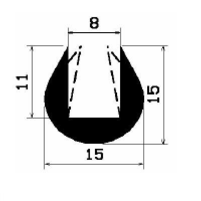 TU1- 2614 - EPDM-Gummi -Profile - U-Profile