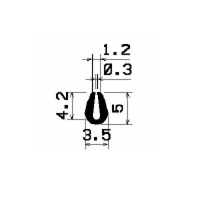 - TU1- G696 - rubber profiles - U shape profiles