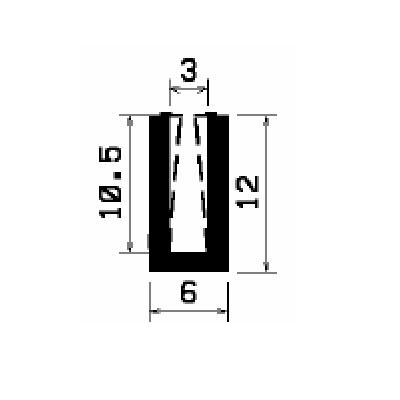 TU1- 2677 - EPDM-Gummi -Profile - U-Profile